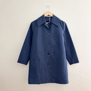 Vintage Blue Trench Coat